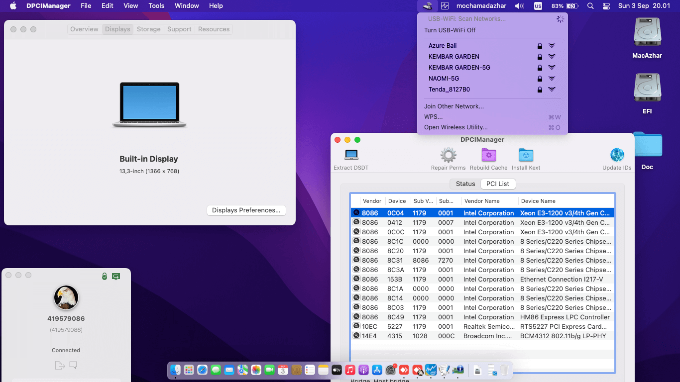 Toshiba Dynabook R734:M 3rd [Haswell   Intel HD 4600 + PS2]   OpenCore 1
